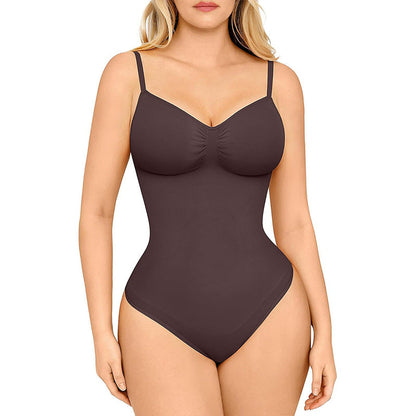 Breathable Seamless Sculpting Thong Bodysuit
