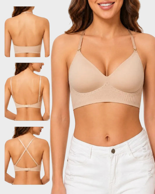 Low-Back Seamless Convertible Demi Bra