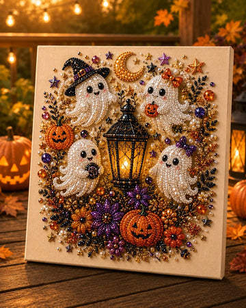 🔥 Last Day 49% OFF – 👻✨ Halloween Pearl Art DIY Kit – Turn Tiny Pearls into Spooky-Cute Magic