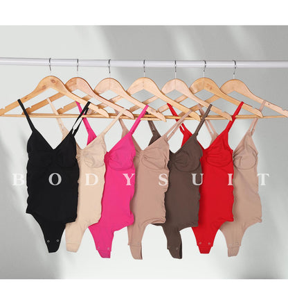 ⏳Time-Limited 50% OFF！💕 Seamless Thong Bodysuit Jumpsuit ✨ Sculpting Fit, Adjustable Comfort & Invisible Under Any Outfit