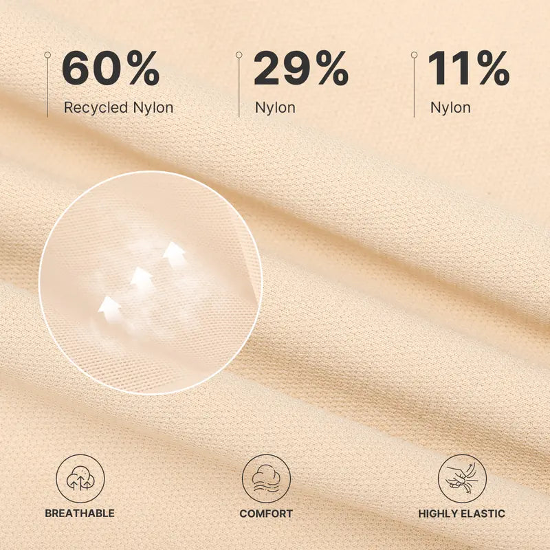 Seamless high-waisted shaping shorts: tummy control, butt lifting, and leg slimming.