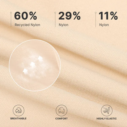 Seamless high-waisted shaping shorts: tummy control, butt lifting, and leg slimming.