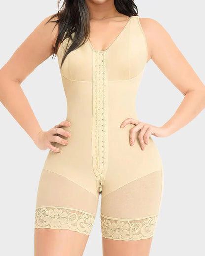 ⏰🔥LIMITED TIME 50% OFF! 👗 High-Compression Body Shaper – Double-Layer Tummy Control & Butt-Lift, Soft Mesh, Wide Straps & 3-Row Hooks for Smooth, Confident Daily Shape ✨💖