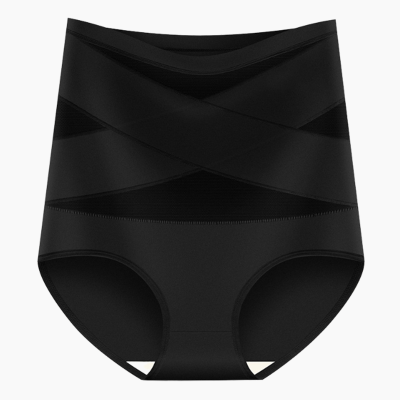 ✨Plus-Size High-Waist Cross Tummy Control Panties