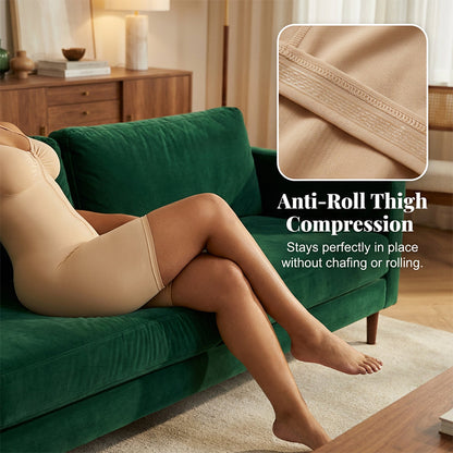 🥰 Women's Shapewear: Tummy-Control Bodysuit. Features a zippered design, comfortable and ultra-stretchy fabric for an adjustable fit, and breathable mesh panels for all-day comfort.