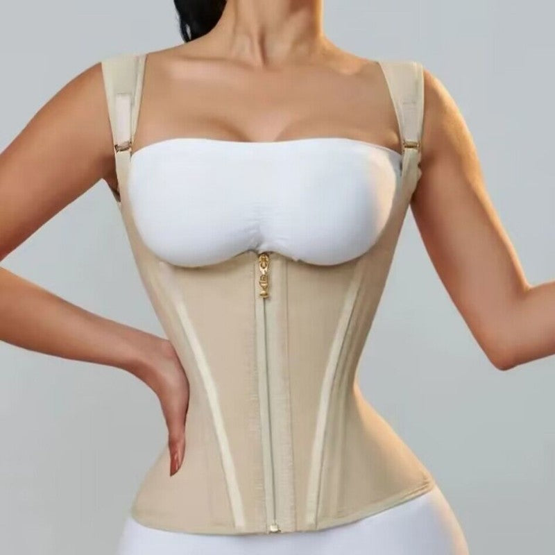 Women's Waist Cincher Tank Top – Firm Tummy Control & U-Shape Push-Up – Postpartum & Daily Sculpt 🌸