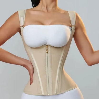 Women's Waist Cincher Tank Top – Firm Tummy Control & U-Shape Push-Up – Postpartum & Daily Sculpt 🌸
