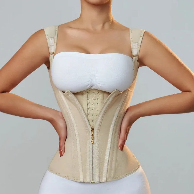Women's Waist Cincher Tank Top – Firm Tummy Control & U-Shape Push-Up – Postpartum & Daily Sculpt 🌸