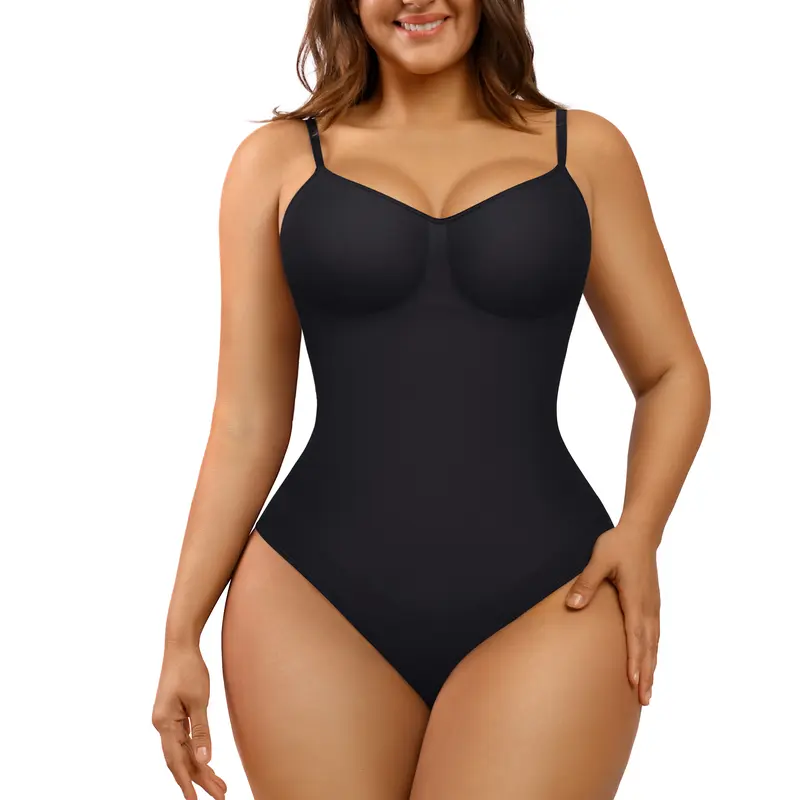 ⏳Time-Limited 50% OFF！💕 Seamless Thong Bodysuit Jumpsuit ✨ Sculpting Fit, Adjustable Comfort & Invisible Under Any Outfit