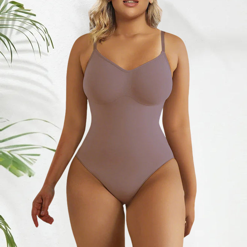 ⏳Time-Limited 50% OFF！💕 Seamless Thong Bodysuit Jumpsuit ✨ Sculpting Fit, Adjustable Comfort & Invisible Under Any Outfit