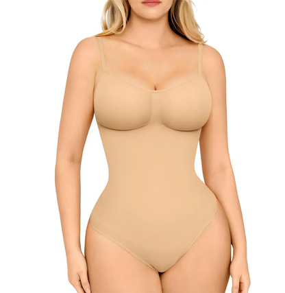 ⏳Time-Limited 50% OFF！💕 Seamless Thong Bodysuit Jumpsuit ✨ Sculpting Fit, Adjustable Comfort & Invisible Under Any Outfit