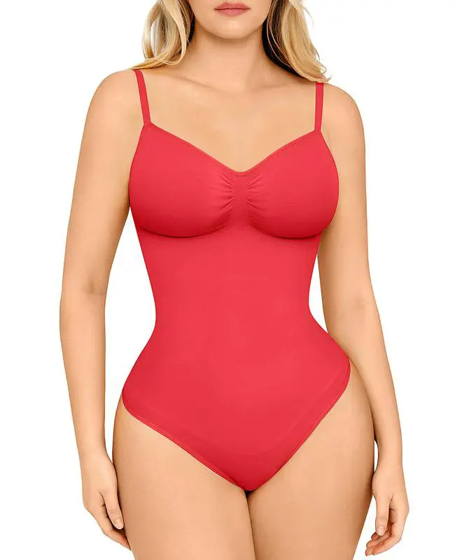 ⏳Time-Limited 50% OFF！💕 Seamless Thong Bodysuit Jumpsuit ✨ Sculpting Fit, Adjustable Comfort & Invisible Under Any Outfit