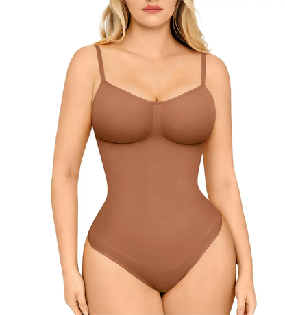 ⏳Time-Limited 50% OFF！💕 Seamless Thong Bodysuit Jumpsuit ✨ Sculpting Fit, Adjustable Comfort & Invisible Under Any Outfit