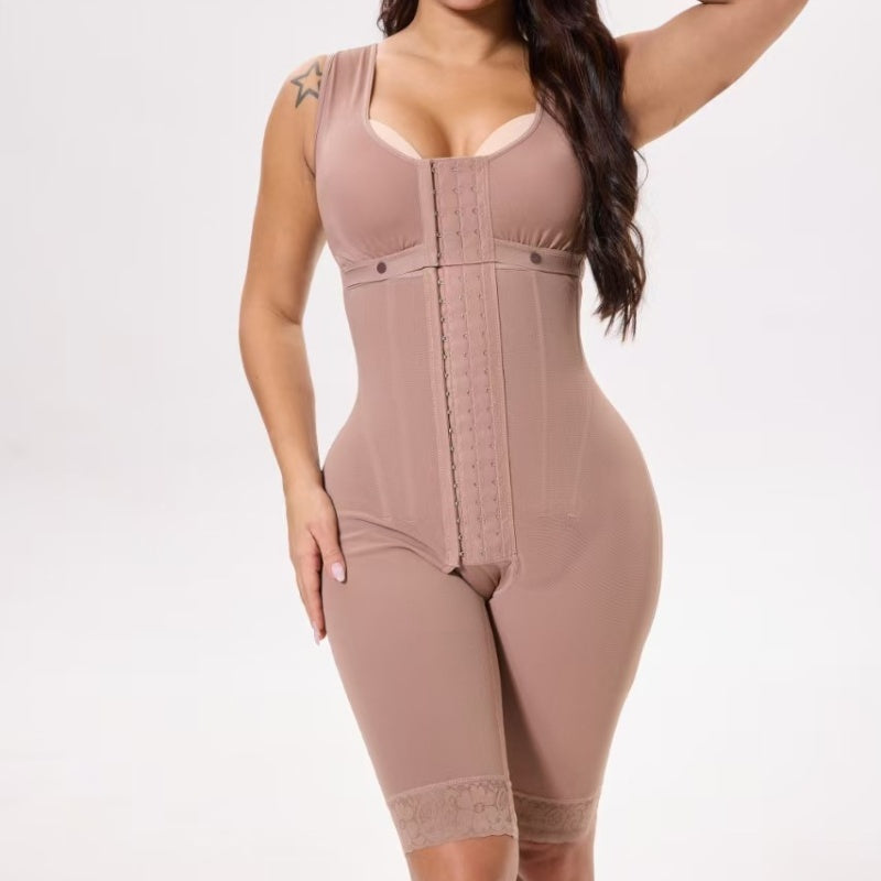 Tummy Lift Body Shaper with Button Row