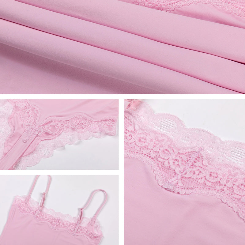 Slimming Lace Spaghetti Bodysuit