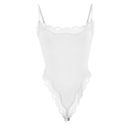 Slimming Lace Spaghetti Bodysuit