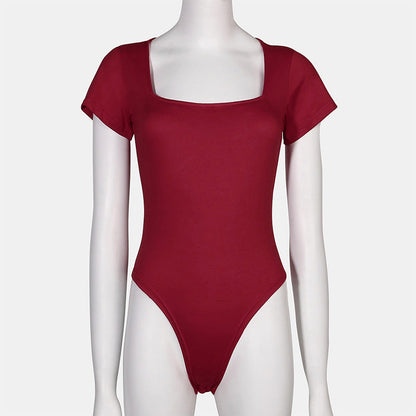 Women's Solid Color Tight Jumpsuit