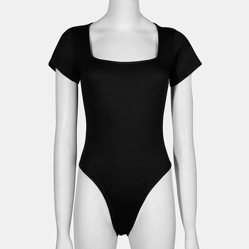 Women's Solid Color Tight Jumpsuit