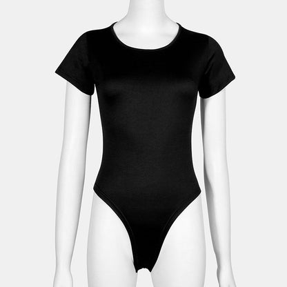 Women's Solid Color Tight Jumpsuit