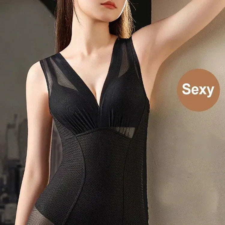 Women's Mesh Tummy Control Shapewear Bodysuit