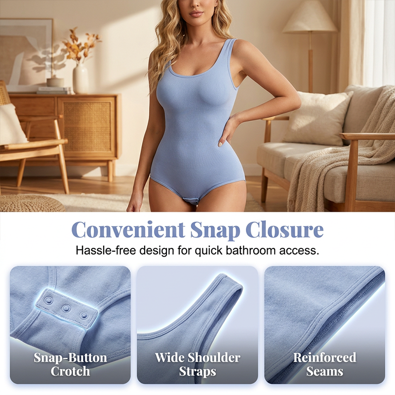 Women’s Cotton Blend Shapewear Bodysuit