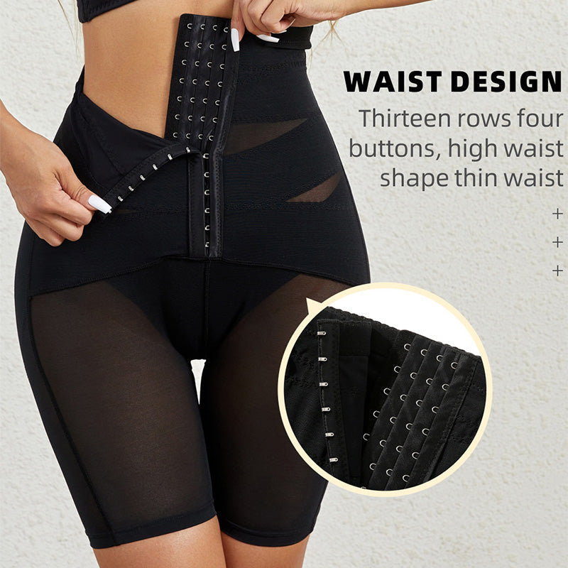 Reinforced Button-Up Shapewear Pants