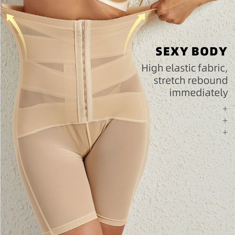 Reinforced Button-Up Shapewear Pants