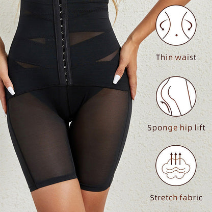 Reinforced Button-Up Shapewear Pants