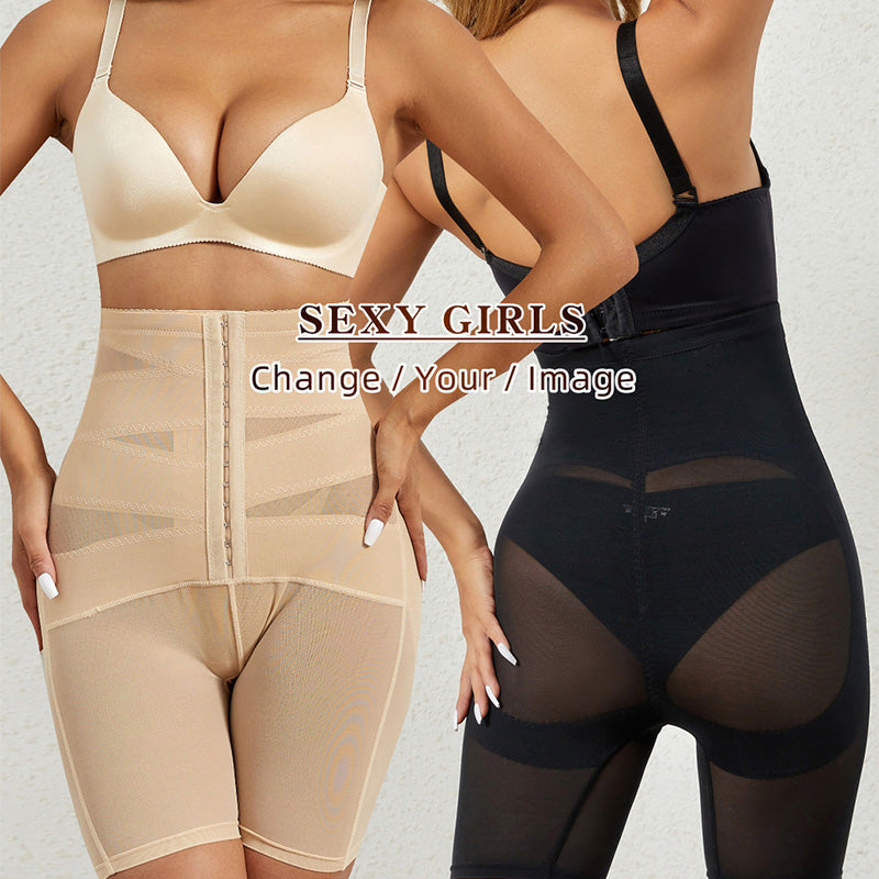 Reinforced Button-Up Shapewear Pants