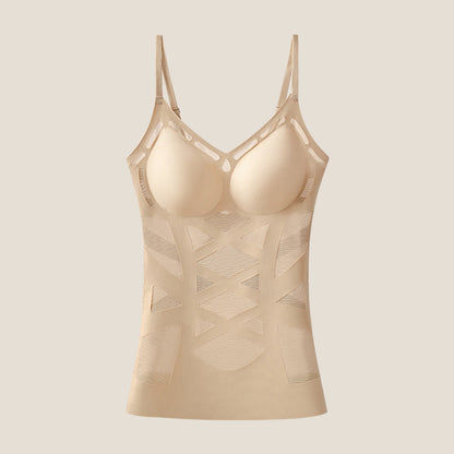 Women's Seamless Shaping Camisole with Built-in Bra