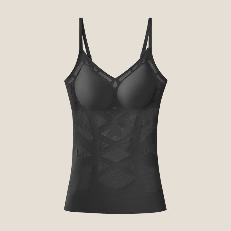 Women's Seamless Shaping Camisole with Built-in Bra